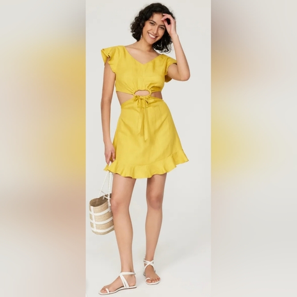 Marissa Webb x RTR Cutout Mini Dress. Size 8. - Picture 1 of 8